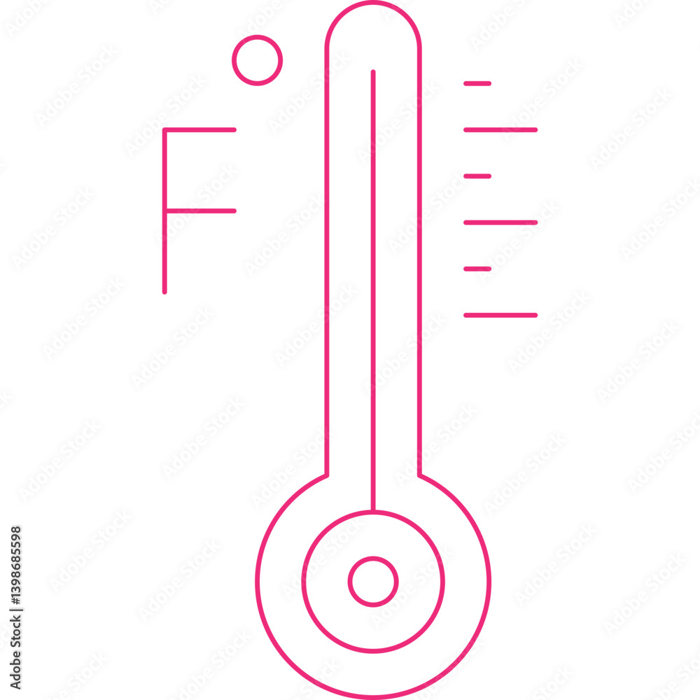 Thermometer single vector illustration icon Thermometer single vector illustration icon