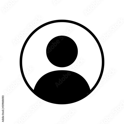 Vector flat illustration in grayscale. Avatar, user profile, person icon, gender neutral silhouette, profile picture. Suitable for social media profiles, icons, screensavers and as a template.