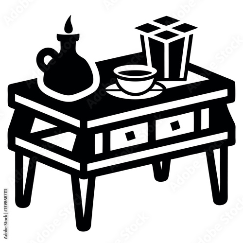 different isometric designs of coffee tables