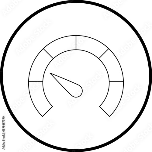 Meter single vector illustration icon
