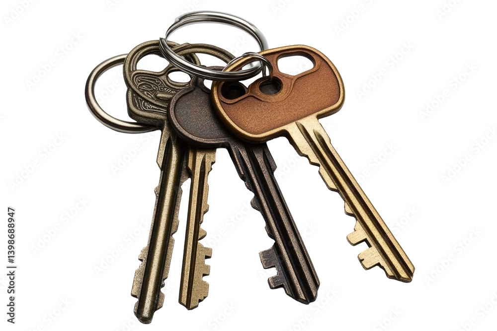 Isolated Key Collection on transparent background Isolated Key Collection on transparent background