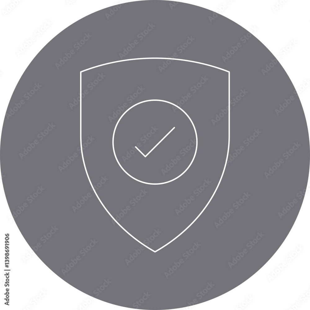 Protection single vector illustration icon Protection single vector illustration icon