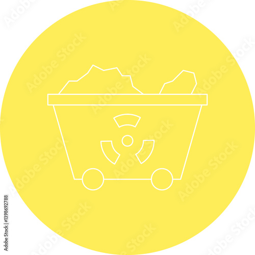 Wagon single vector illustration icon