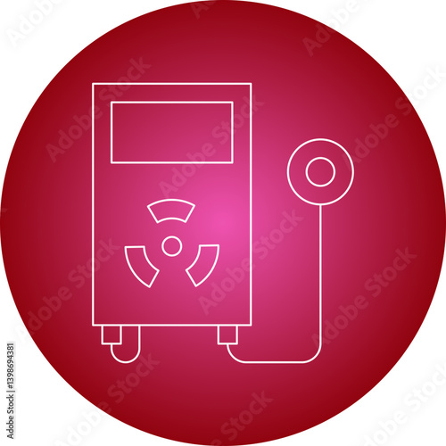 Radiation Detector single vector illustration icon
