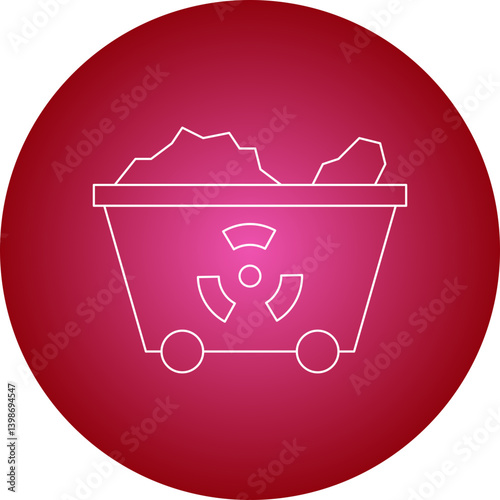 Wagon single vector illustration icon