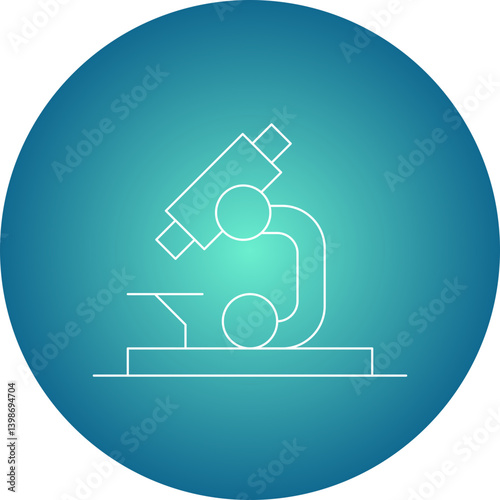 Microscope single vector illustration icon