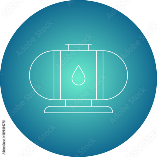 Oil Tank single vector illustration icon