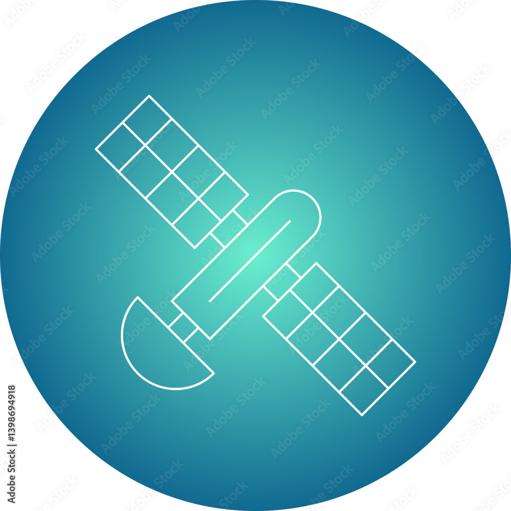 Satellite single vector illustration icon Satellite single vector illustration icon