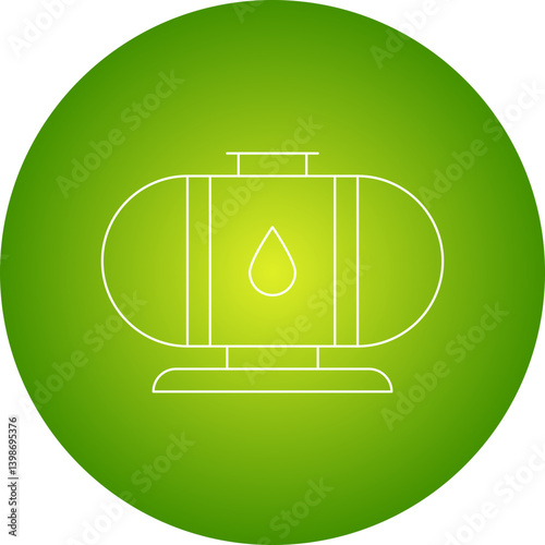 Oil Tank single vector illustration icon