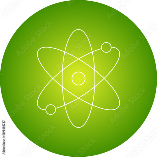 Atoms single vector illustration icon