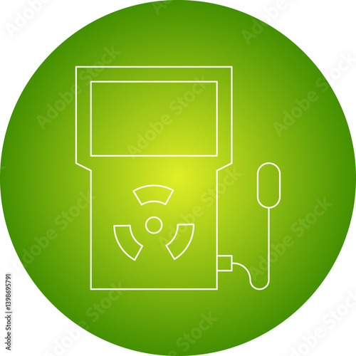 Dosimeter single vector illustration icon