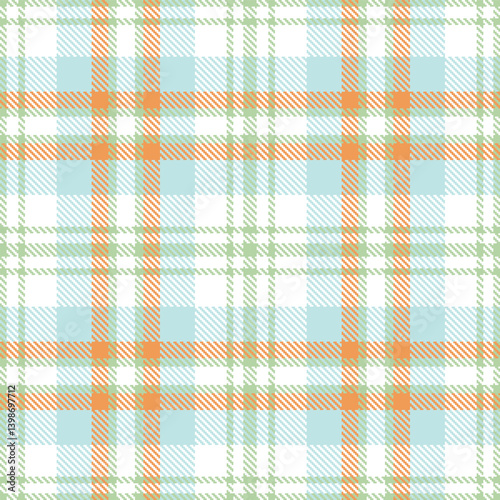 Plaid pattern seamless. Fire light grey green & Highland white Tartan Textile Design. 