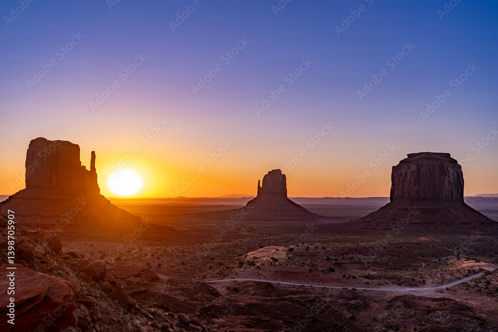 Sunrise at Monument Valley Sunrise at Monument Valley