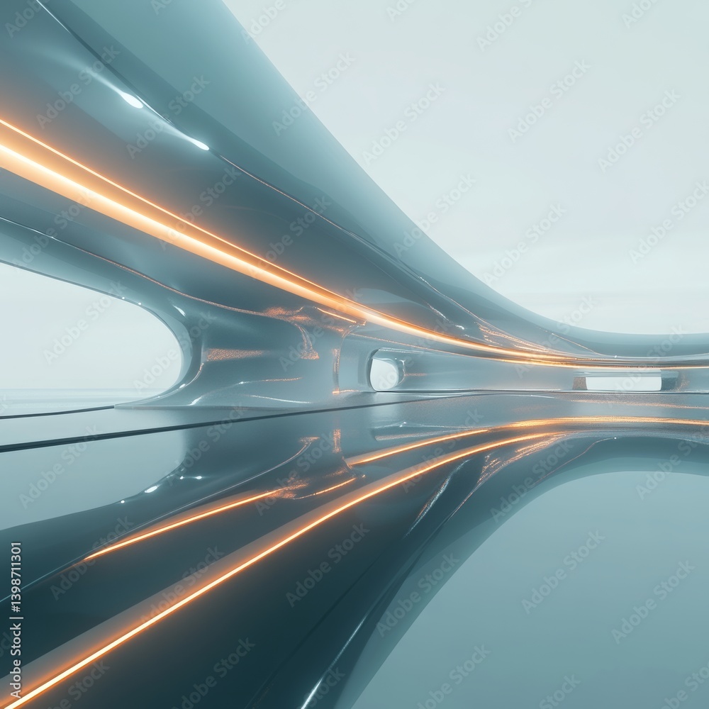 a sleek modern bridge featuring smooth floating light effects on its reflective surface isolated on a plain background a gracefully curving bridge with subtle digital light streaks a sleek modern bridge featuring smooth floating light effects on its reflective surface isolated on a plain background a gracefully curving bridge with subtle digital light streaks