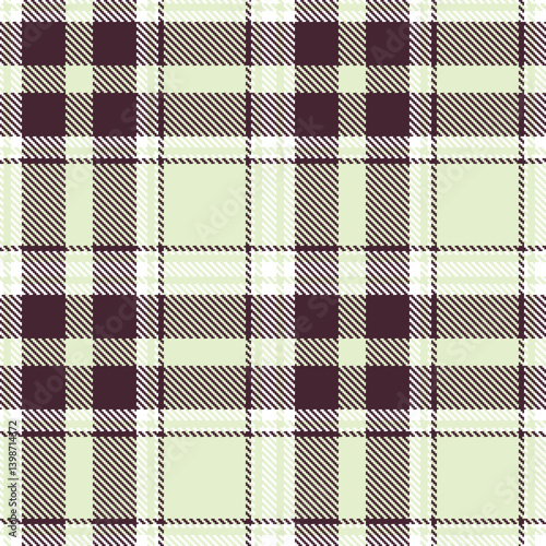 Plaid pattern seamless. Classic white & Fire eggshell Tartan Textile Design. 