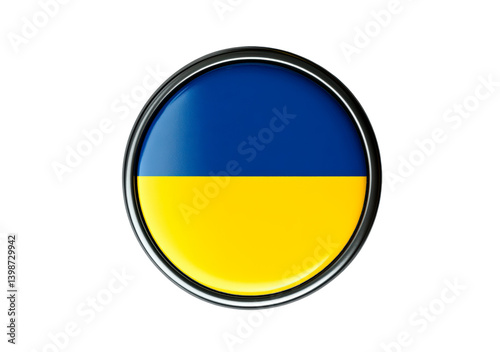Round Ukraine flag icon Free Download Round Ukraine flag icon - GFXLoad