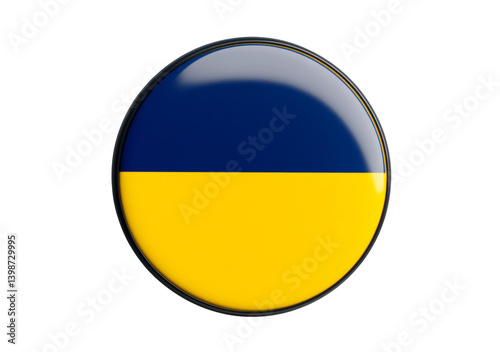 Free Download Round Ukraine flag icon - GFXLoad