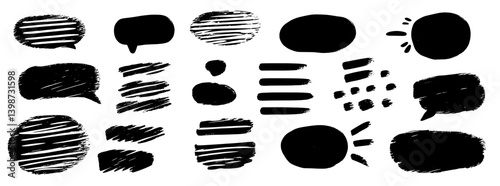 Brutalist abstract art showcasing geometric shapes and raw graphic styles with distorted aesthetics on a white background