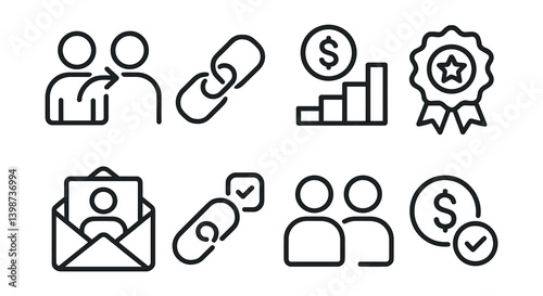 Set of icons for business and finance