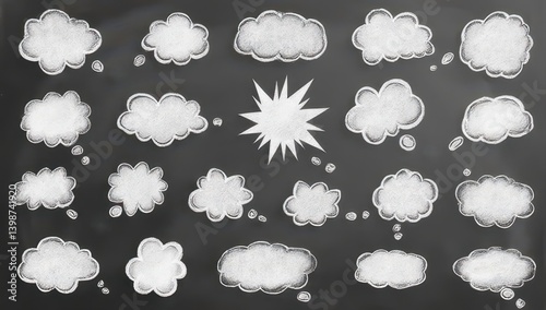 Chalkboard Speech Bubbles Collection