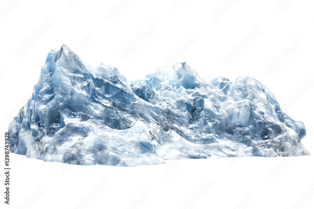 Obraz premium Majestic Iceberg Glacial Beauty Winter Wonderland Frozen Peaks Arctic Landscape Cold Climate