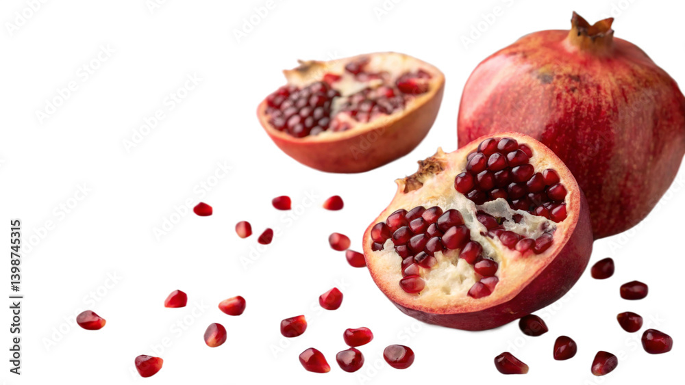 Close up panoramic photo of tasty delicious fresh pomegranate isolated over pastel color background with blank copy empty space
Close up panoramic photo of tasty delicious fresh pomegranate isolated over pastel color background with blank copy empty space