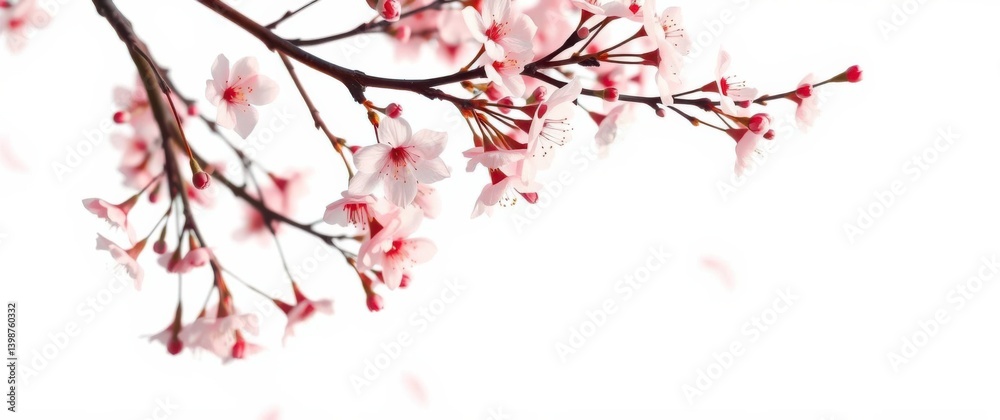 Delicate cherry blossoms in soft focus, evoking a sense of springtime tranquility and natural beauty. Delicate cherry blossoms in soft focus, evoking a sense of springtime tranquility and natural beauty.