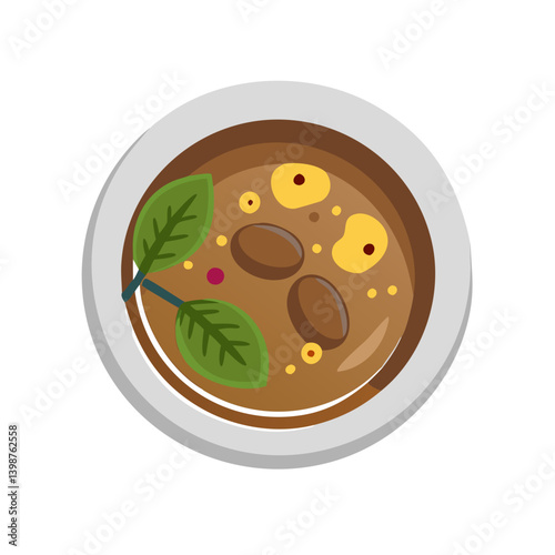 Illustration of Gongura Mutton Curry