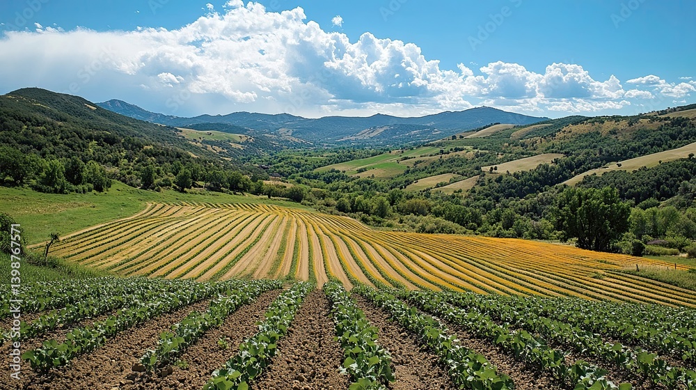 Regenerative farming methods, showcasing farming techniques designed to restore soil health, increase biodiversity, and sequester carbon, supporting long-term agricultural sustainability. Regenerative farming methods, showcasing farming techniques designed to restore soil health, increase biodiversity, and sequester carbon, supporting long-term agricultural sustainability.