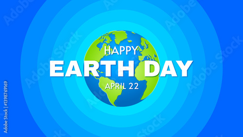 Earth Day concept background illustration