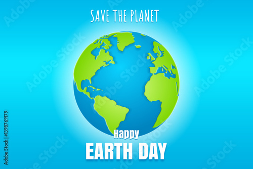 Earth Day concept background illustration