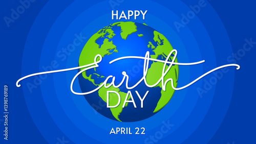 Earth Day concept background illustration