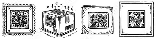 Various QR code designs created for diverse applications in modern technology