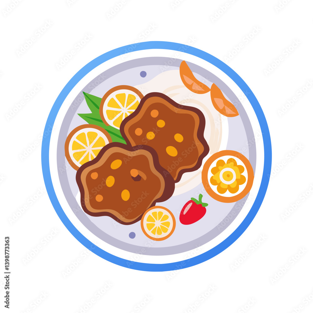 Rich Malaysian Beef Rendang with Spices Rich Malaysian Beef Rendang with Spices