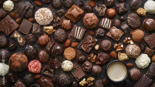Indulging in a delightful array of artisanal chocolates and sweet treats perfect for a cozy afternoon gathering