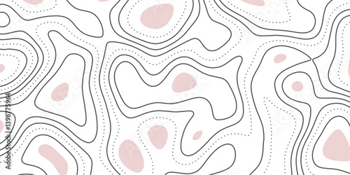 Abstract outline grid, vector illustration. Topography and geography map grid abstract backdrop. Business concept. Cartography Background. paper texture