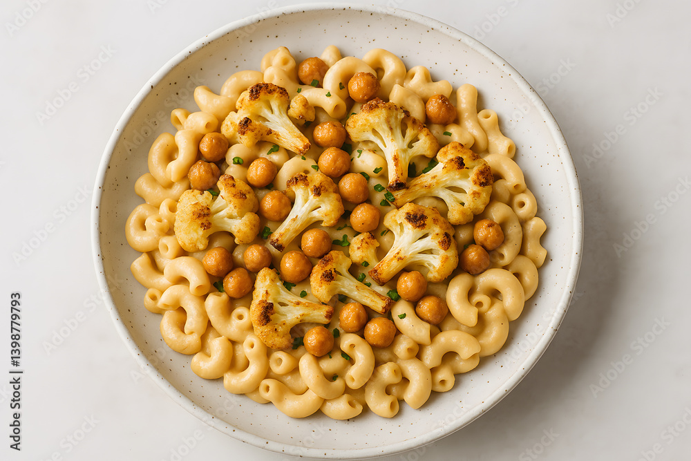 Mac and Cheese with Roasted Cauliflower and Chickpeas Mac and Cheese with Roasted Cauliflower and Chickpeas