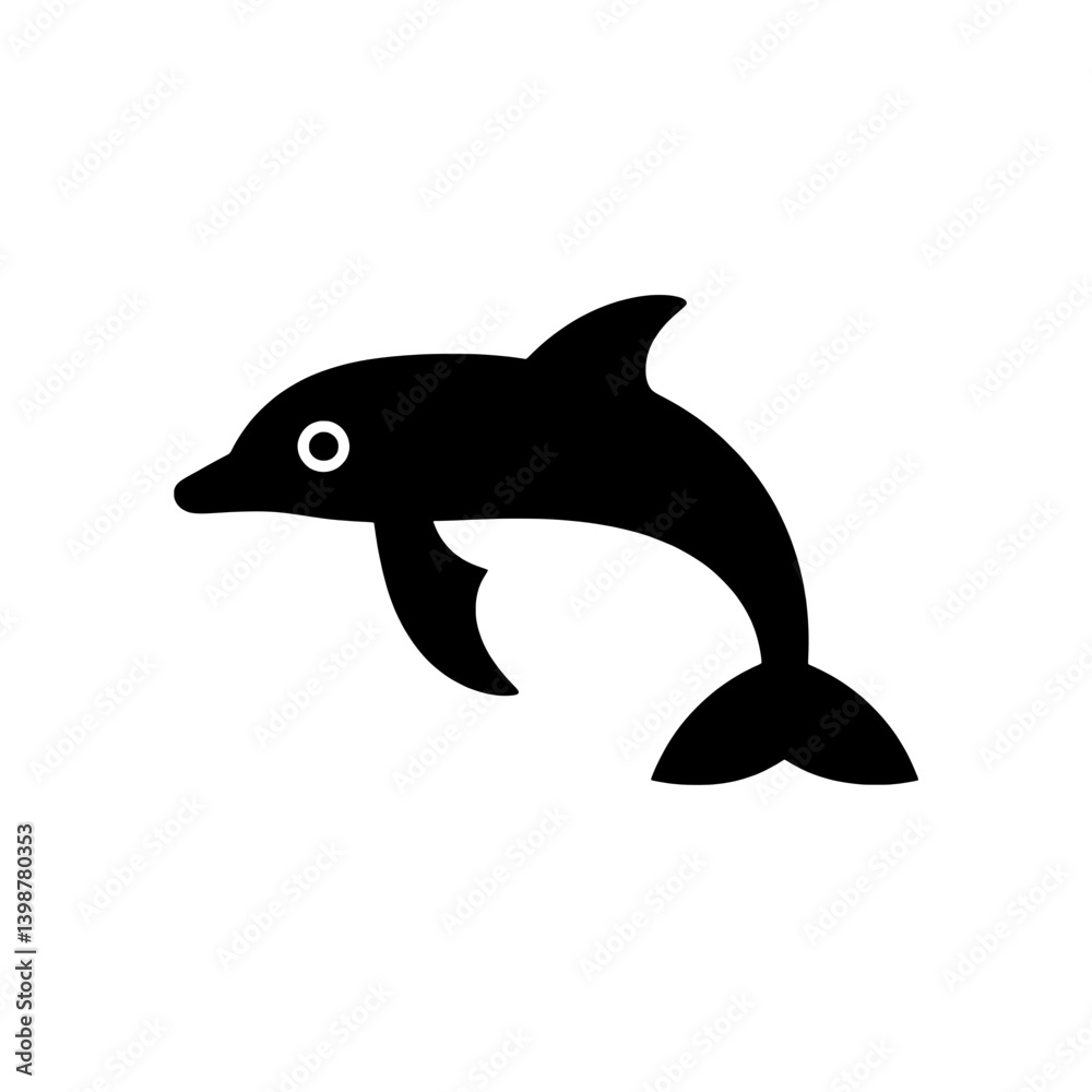 Minimalistic dolphin logo design in black and white, showcasing sleek lines and modern aesthetics suitable for various branding applications Minimalistic dolphin logo design in black and white, showcasing sleek lines and modern aesthetics suitable for various branding applications
