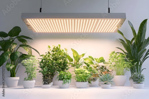LED Grow Light Panel for Indoor Plants with Adjustable Settings photo