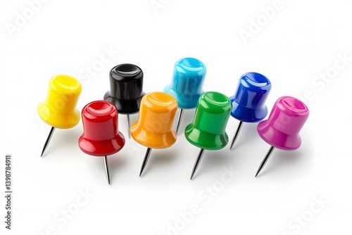 Magnetic Push Pin Set in Vibrant Colors