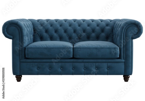 Buy velvet chesterfield sofa loveseat furniture online sale isolated on white background