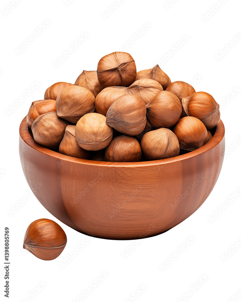 hazelnuts in a bowl Natural and fresh Nuts isolated on transparent background hazelnuts in a bowl Natural and fresh Nuts isolated on transparent background