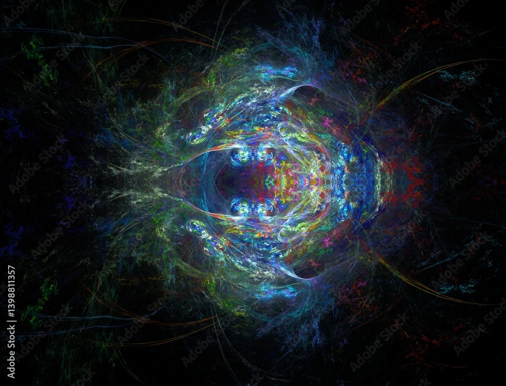 custom made wallpaper toronto digitalImaginatory fractal abstract background Image