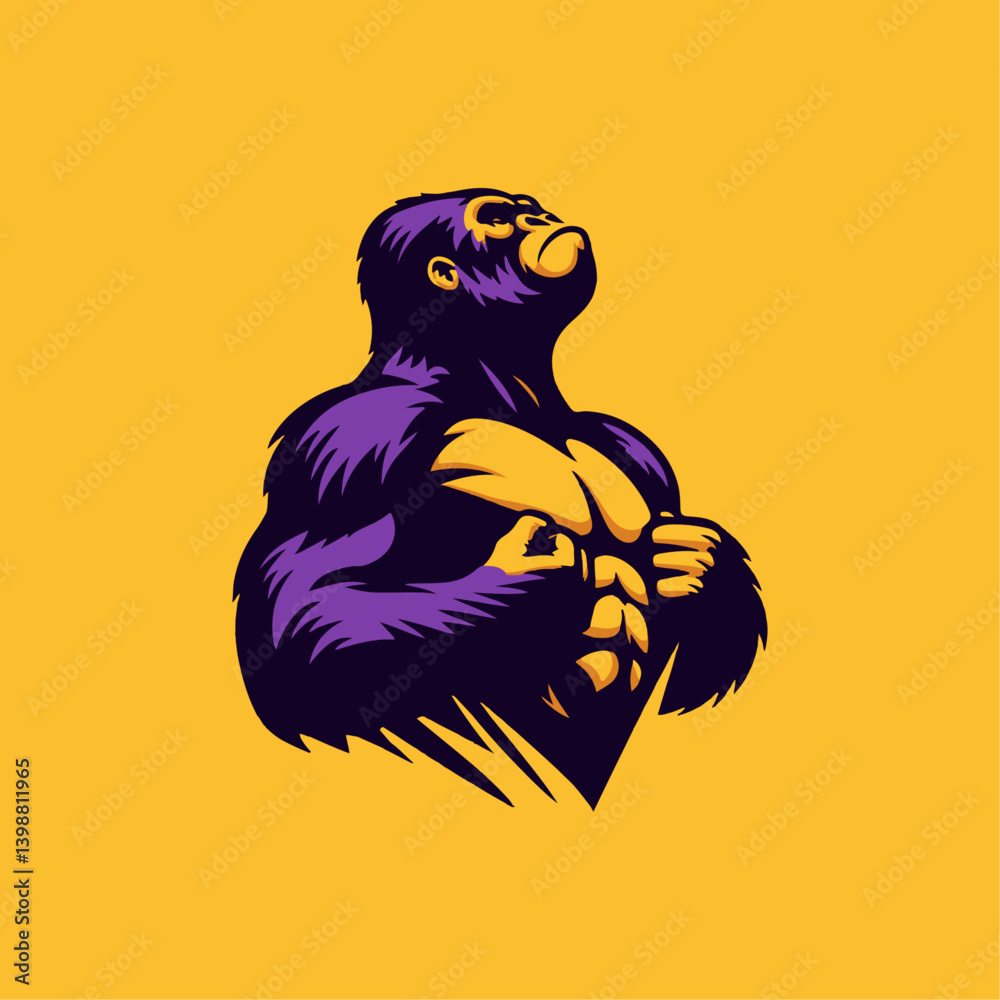 monkey art vector design.