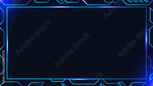 Vector frame technology futuristic hud design.