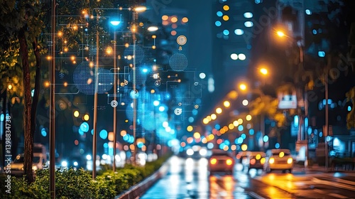 Smart Lighting Systems in Public Spaces Promoting Energy Efficiency, Automatically Adjusting Based on Occupancy and Time of Day to Reduce Energy Waste and Improve Public Safety.