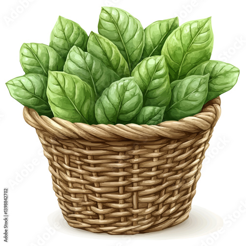 illustration of Saag Paneer, watercolor vector, isolated on a white background.