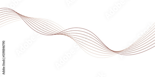 Dynamic gradient colorful flowing wave design element. Abstract wavy lines gradient vector line blend element.. smooth element swoosh speed wave line vector background, smooth and soft Wave flowing li