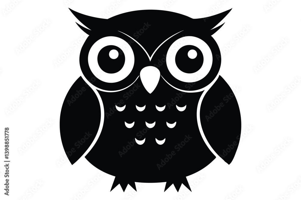 Fototapeta premium owl silhouette clipart