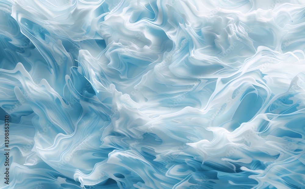 Abstract Blue And White Textured Background Depicting Flowing Waterlike Shapes With Light And Shadow Details Abstract Blue And White Textured Background Depicting Flowing Waterlike Shapes With Light And Shadow Details